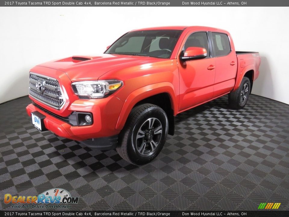 2017 Toyota Tacoma TRD Sport Double Cab 4x4 Barcelona Red Metallic / TRD Black/Orange Photo #7