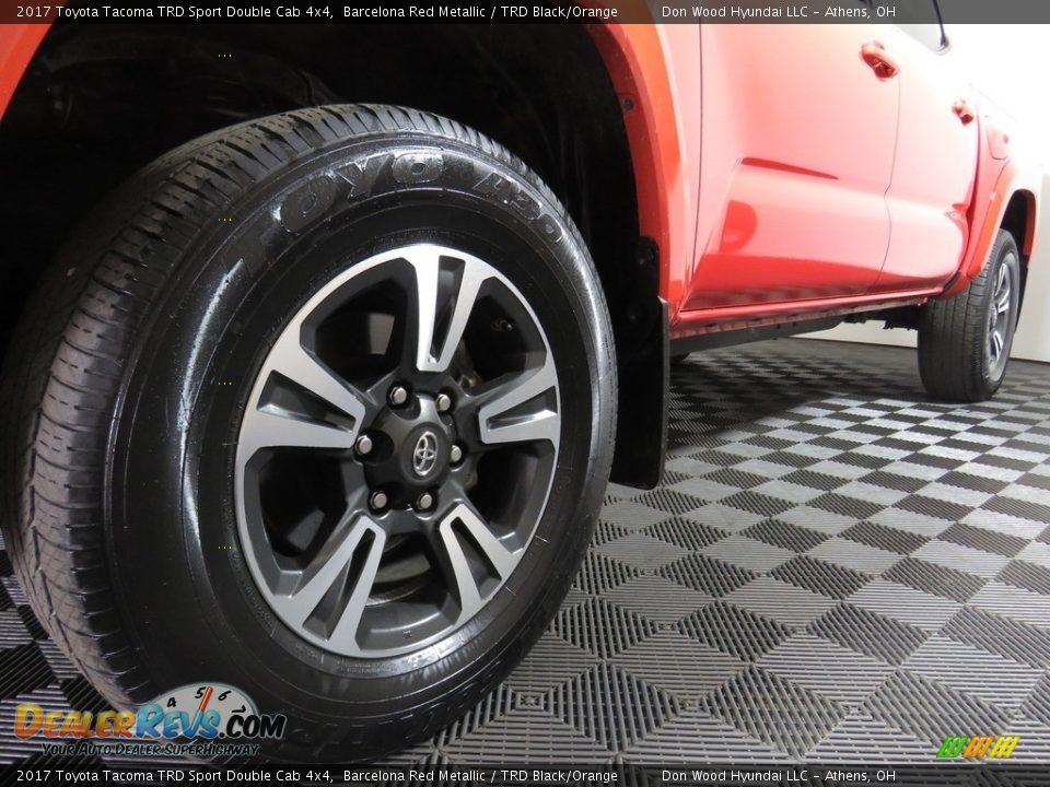2017 Toyota Tacoma TRD Sport Double Cab 4x4 Barcelona Red Metallic / TRD Black/Orange Photo #8