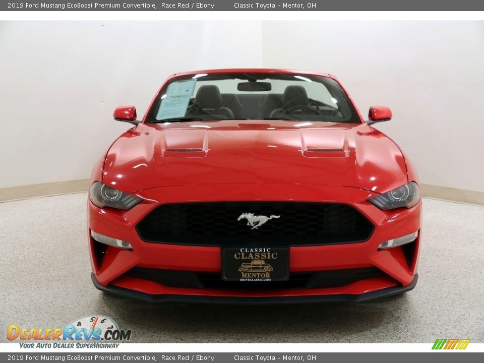2019 Ford Mustang EcoBoost Premium Convertible Race Red / Ebony Photo #3