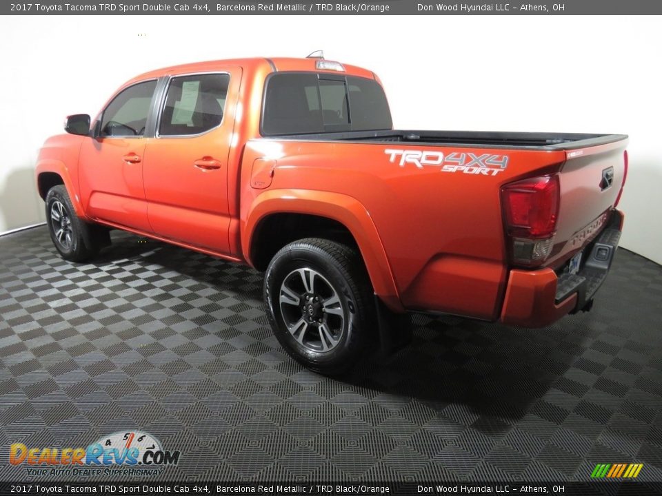 2017 Toyota Tacoma TRD Sport Double Cab 4x4 Barcelona Red Metallic / TRD Black/Orange Photo #9