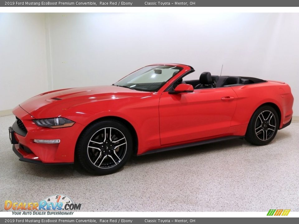 2019 Ford Mustang EcoBoost Premium Convertible Race Red / Ebony Photo #4