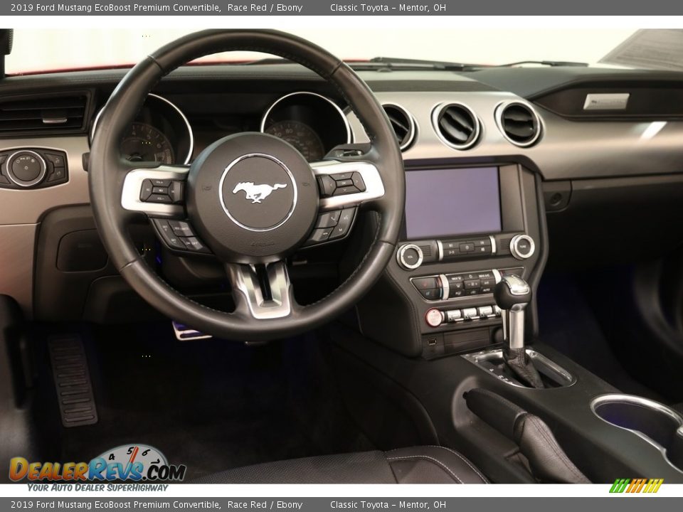 Dashboard of 2019 Ford Mustang EcoBoost Premium Convertible Photo #7