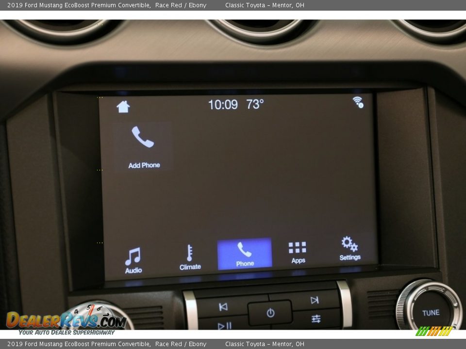 2019 Ford Mustang EcoBoost Premium Convertible Race Red / Ebony Photo #14