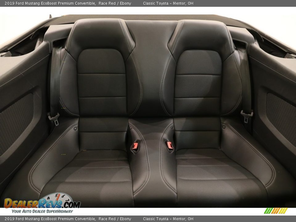 Rear Seat of 2019 Ford Mustang EcoBoost Premium Convertible Photo #18