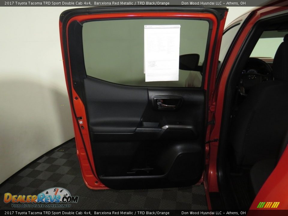 2017 Toyota Tacoma TRD Sport Double Cab 4x4 Barcelona Red Metallic / TRD Black/Orange Photo #23