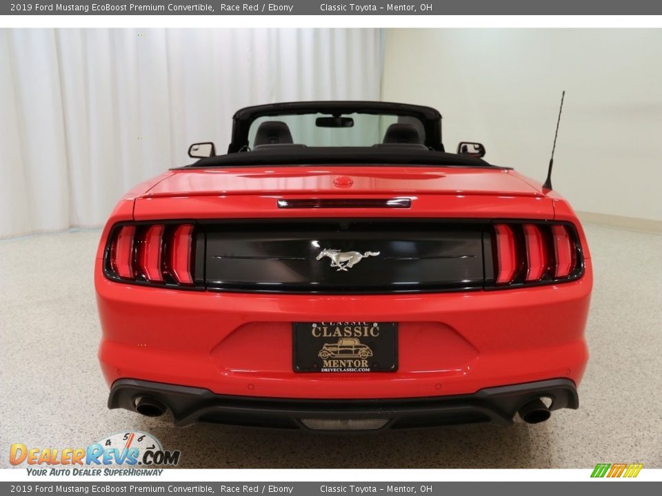 2019 Ford Mustang EcoBoost Premium Convertible Race Red / Ebony Photo #19