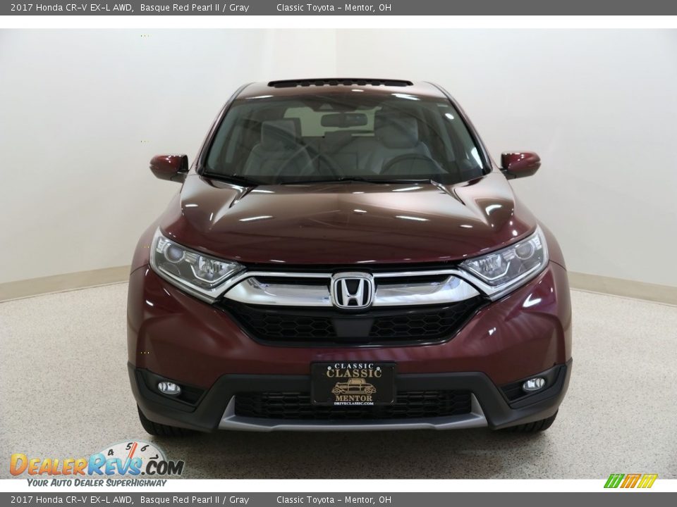 2017 Honda CR-V EX-L AWD Basque Red Pearl II / Gray Photo #2