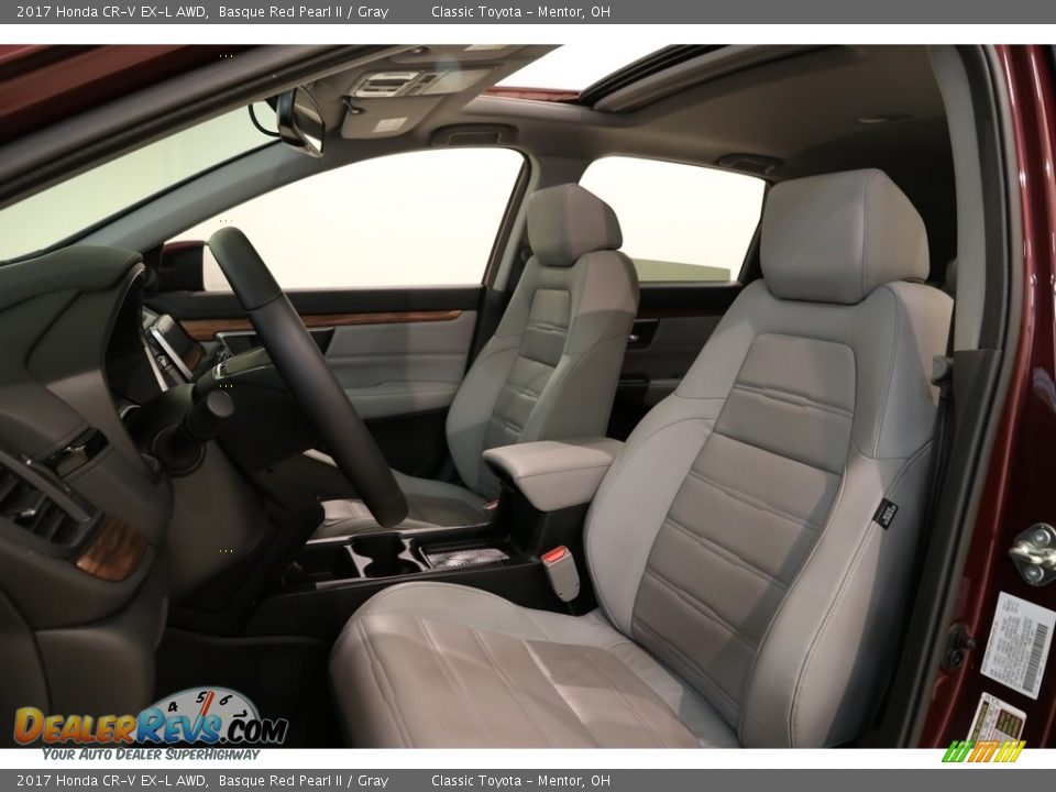 2017 Honda CR-V EX-L AWD Basque Red Pearl II / Gray Photo #5