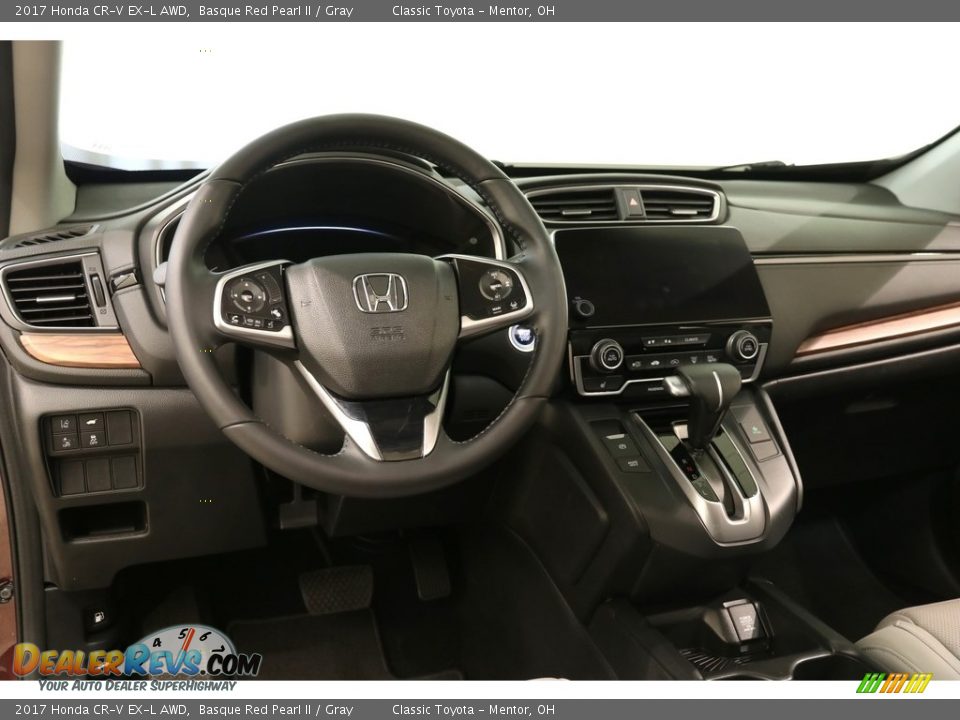 2017 Honda CR-V EX-L AWD Basque Red Pearl II / Gray Photo #6