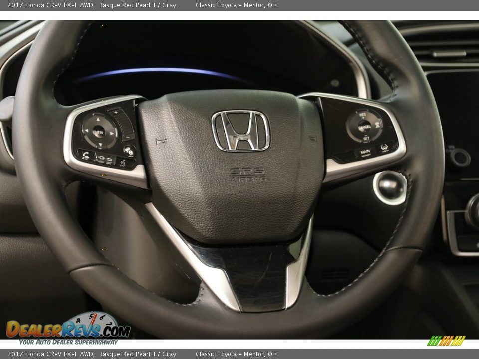 2017 Honda CR-V EX-L AWD Basque Red Pearl II / Gray Photo #7