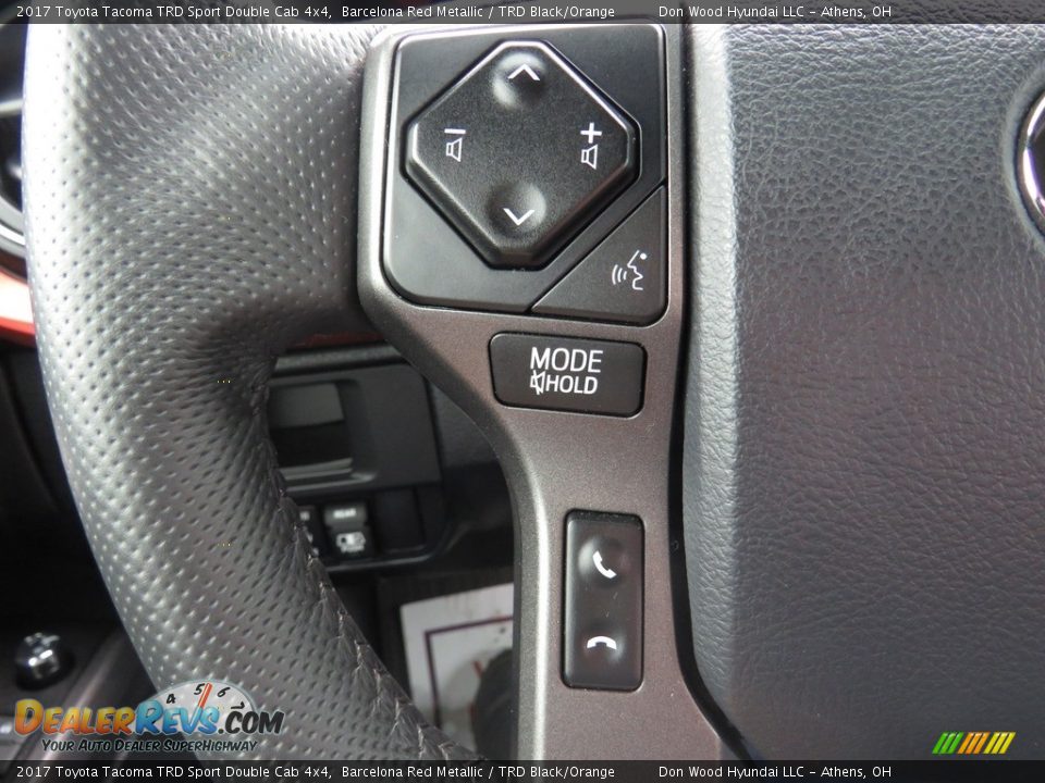 2017 Toyota Tacoma TRD Sport Double Cab 4x4 Barcelona Red Metallic / TRD Black/Orange Photo #36