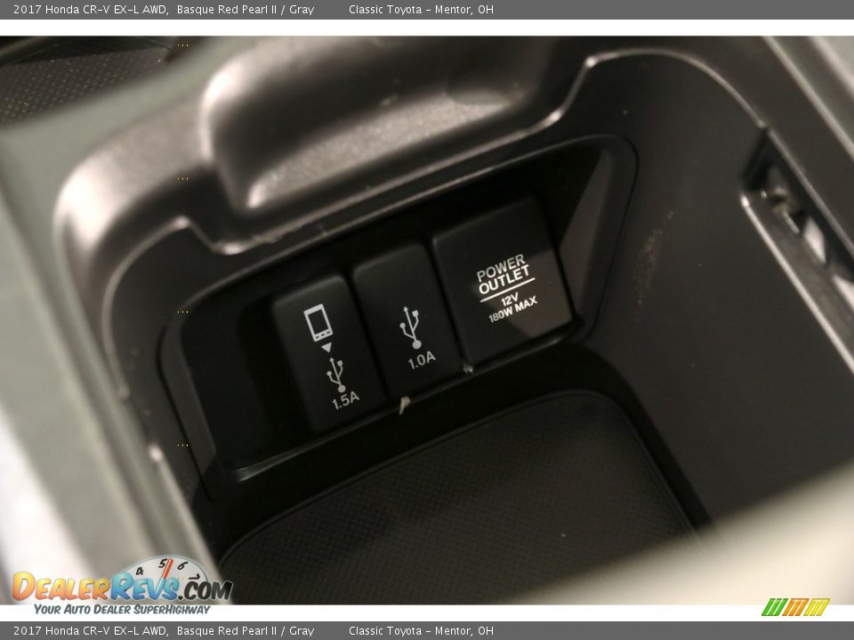 2017 Honda CR-V EX-L AWD Basque Red Pearl II / Gray Photo #16