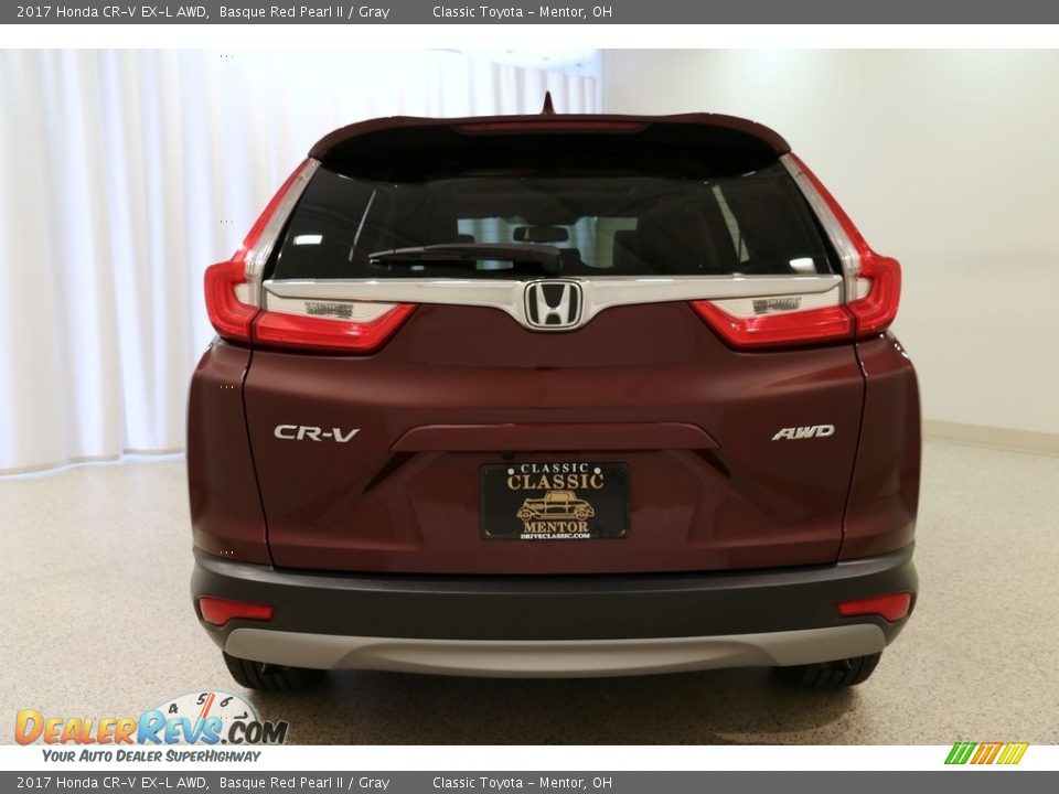 2017 Honda CR-V EX-L AWD Basque Red Pearl II / Gray Photo #20