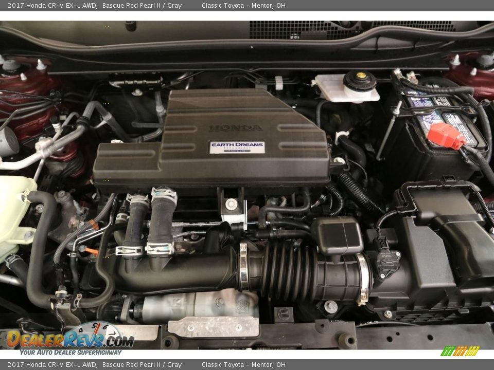2017 Honda CR-V EX-L AWD Basque Red Pearl II / Gray Photo #21