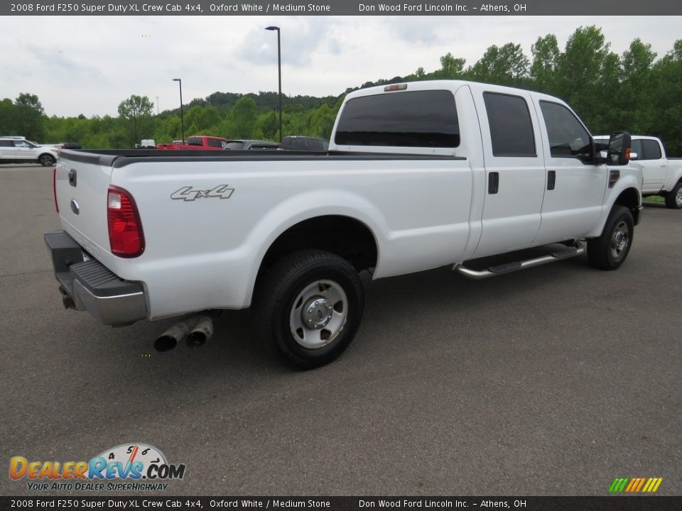 2008 Ford F250 Super Duty XL Crew Cab 4x4 Oxford White / Medium Stone Photo #13