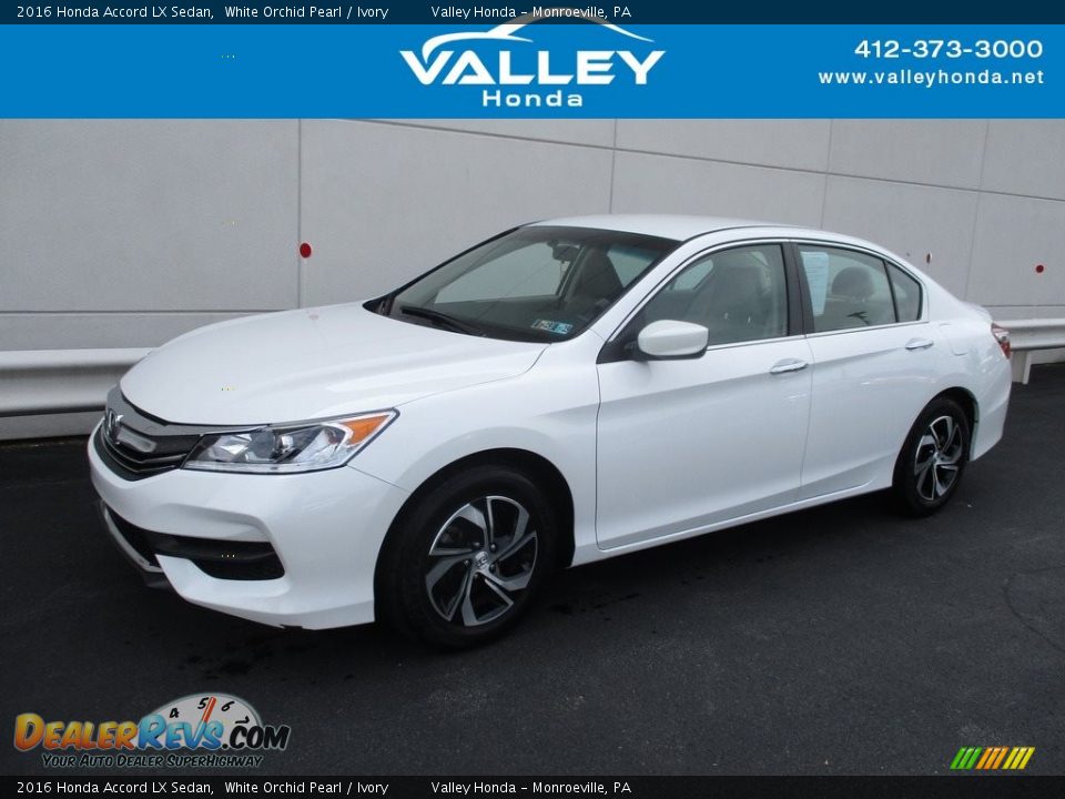 2016 Honda Accord LX Sedan White Orchid Pearl / Ivory Photo #1