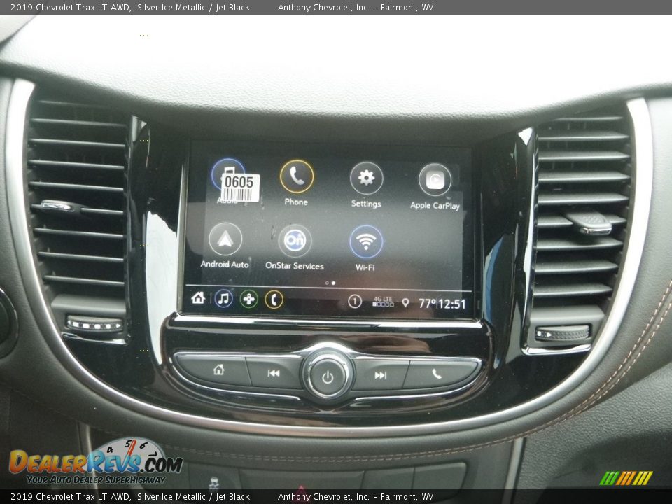 2019 Chevrolet Trax LT AWD Silver Ice Metallic / Jet Black Photo #16