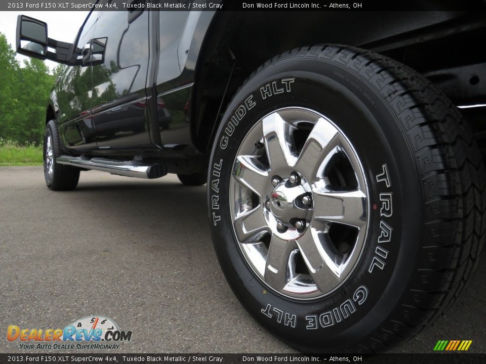2013 Ford F150 XLT SuperCrew 4x4 Tuxedo Black Metallic / Steel Gray Photo #10