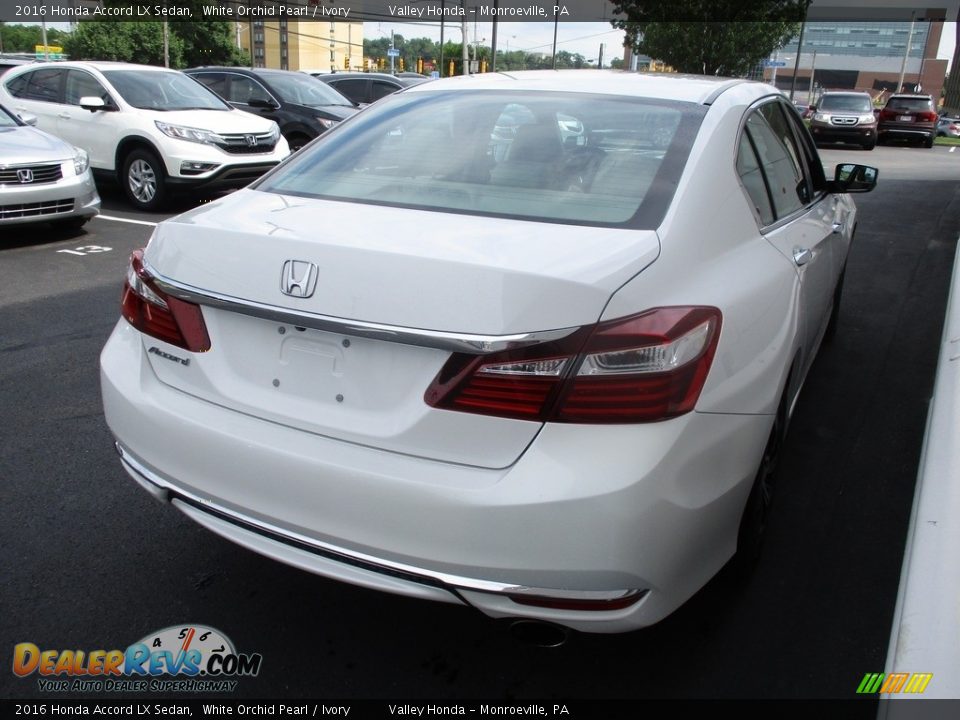 2016 Honda Accord LX Sedan White Orchid Pearl / Ivory Photo #5