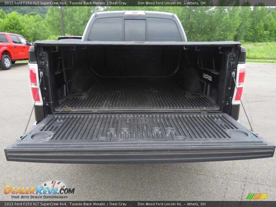 2013 Ford F150 XLT SuperCrew 4x4 Tuxedo Black Metallic / Steel Gray Photo #12