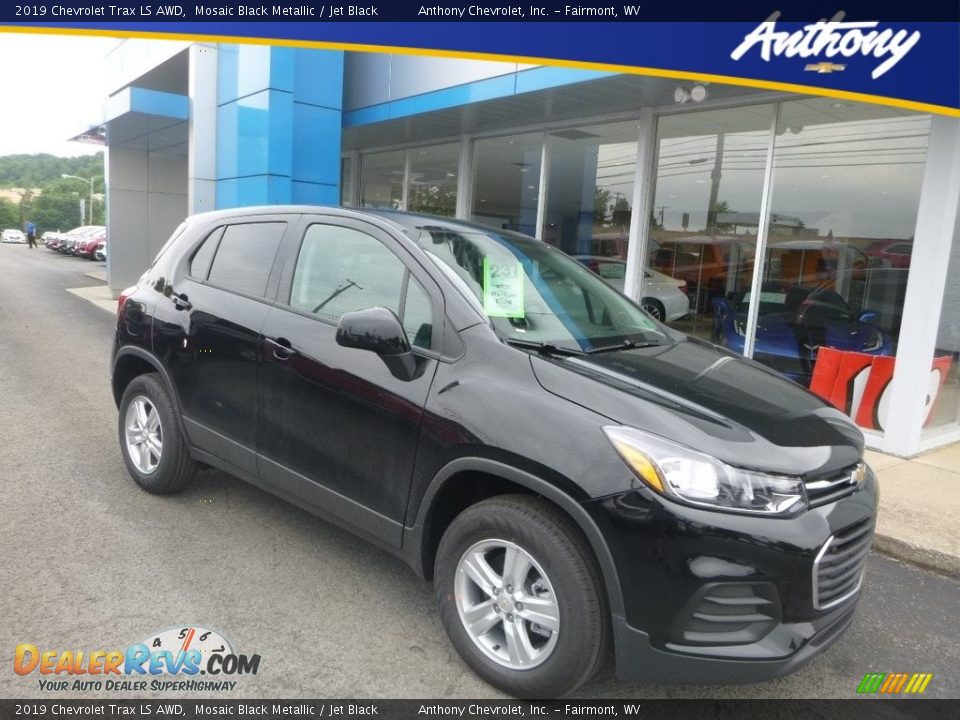 2019 Chevrolet Trax LS AWD Mosaic Black Metallic / Jet Black Photo #1