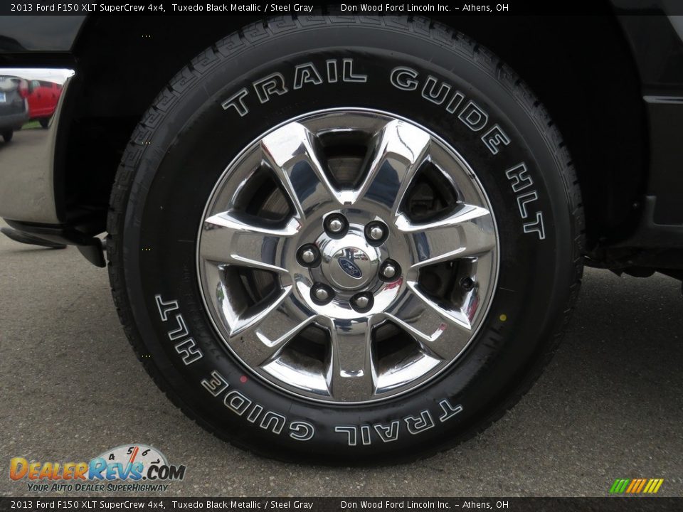 2013 Ford F150 XLT SuperCrew 4x4 Tuxedo Black Metallic / Steel Gray Photo #17