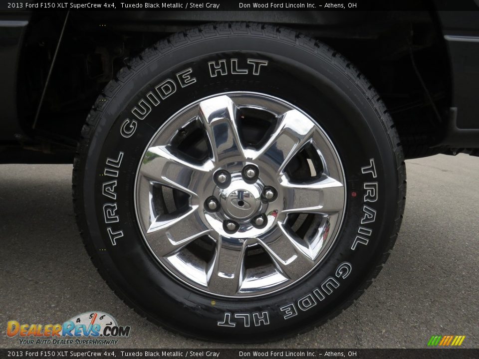 2013 Ford F150 XLT SuperCrew 4x4 Tuxedo Black Metallic / Steel Gray Photo #18