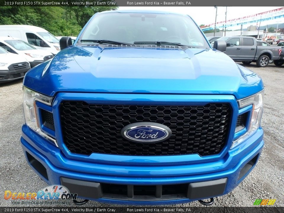 2019 Ford F150 STX SuperCrew 4x4 Velocity Blue / Earth Gray Photo #7