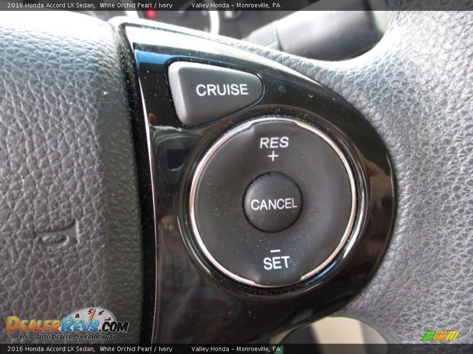 2016 Honda Accord LX Sedan White Orchid Pearl / Ivory Photo #16