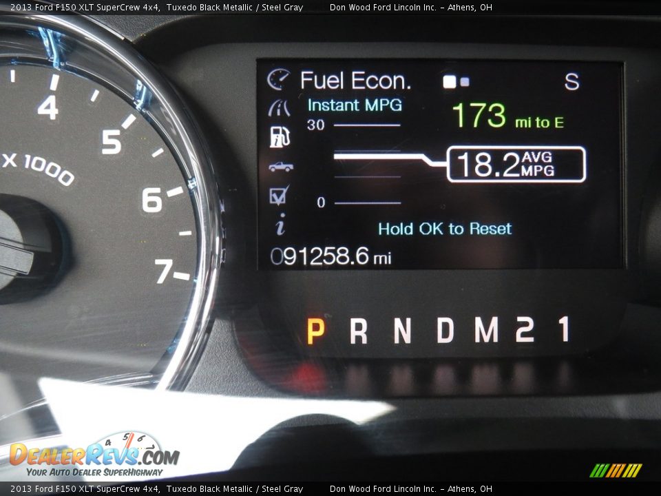 2013 Ford F150 XLT SuperCrew 4x4 Tuxedo Black Metallic / Steel Gray Photo #31