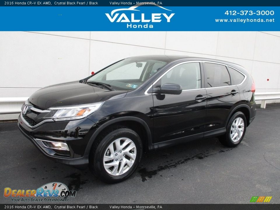 2016 Honda CR-V EX AWD Crystal Black Pearl / Black Photo #1