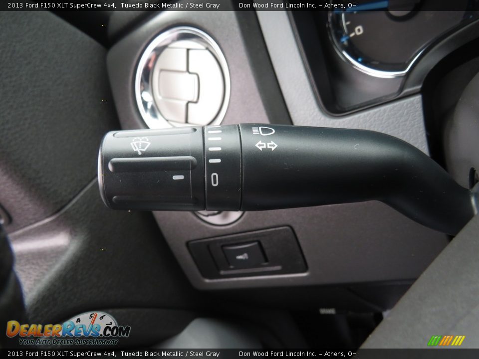 2013 Ford F150 XLT SuperCrew 4x4 Tuxedo Black Metallic / Steel Gray Photo #34