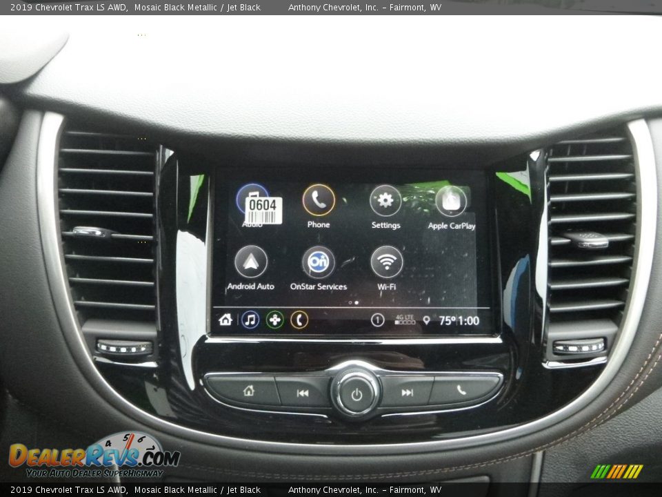 2019 Chevrolet Trax LS AWD Mosaic Black Metallic / Jet Black Photo #16