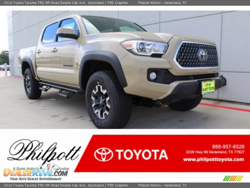 2019 Toyota Tacoma TRD Off-Road Double Cab 4x4 Quicksand / TRD Graphite Photo #1