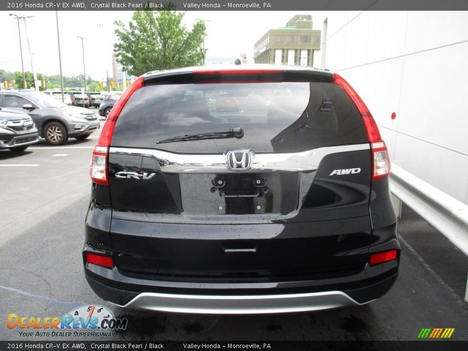 2016 Honda CR-V EX AWD Crystal Black Pearl / Black Photo #4