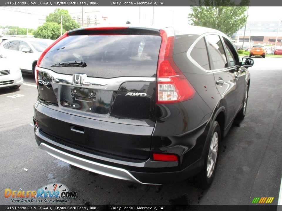 2016 Honda CR-V EX AWD Crystal Black Pearl / Black Photo #5