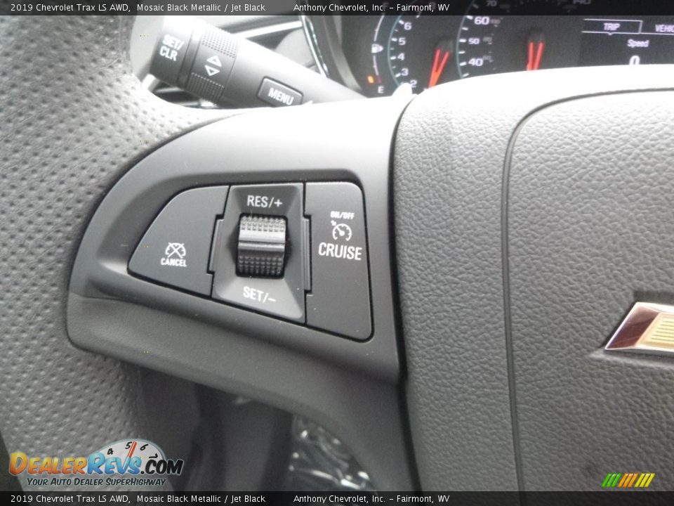 2019 Chevrolet Trax LS AWD Mosaic Black Metallic / Jet Black Photo #19