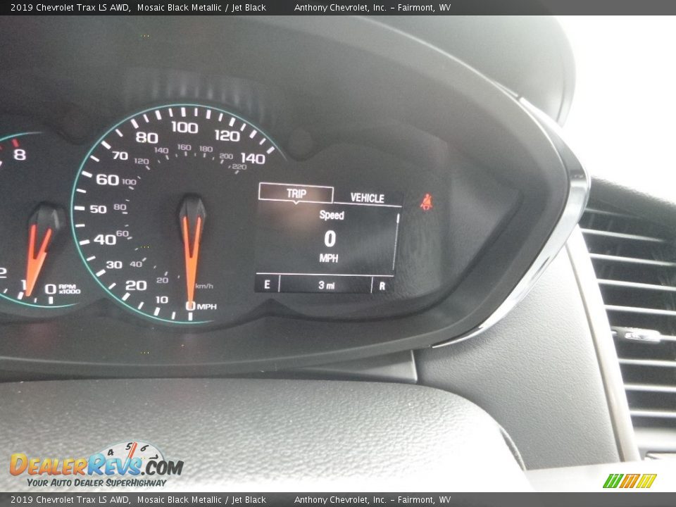 2019 Chevrolet Trax LS AWD Mosaic Black Metallic / Jet Black Photo #20