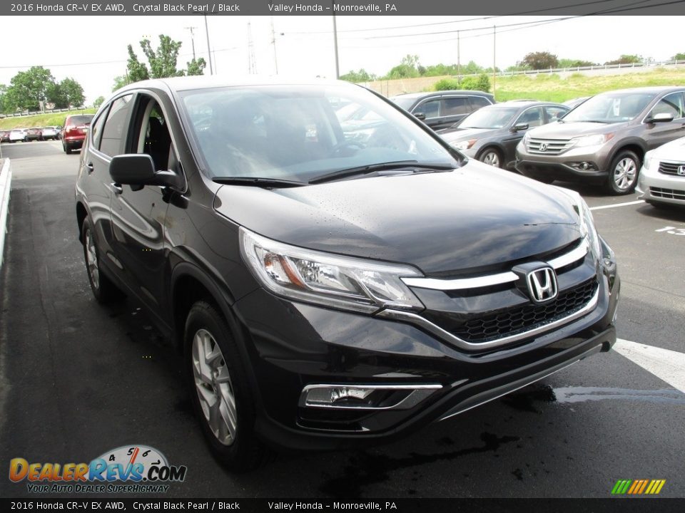 2016 Honda CR-V EX AWD Crystal Black Pearl / Black Photo #7