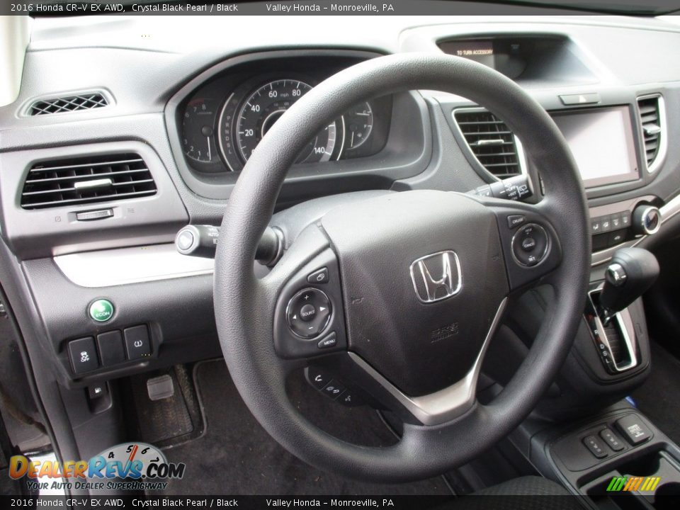 2016 Honda CR-V EX AWD Crystal Black Pearl / Black Photo #14