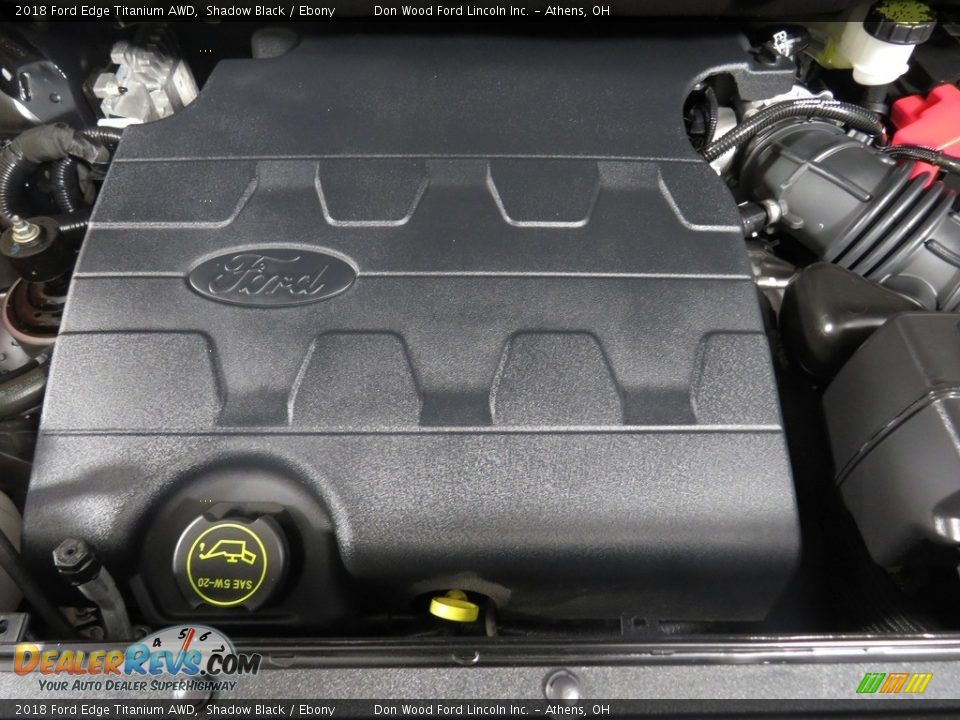 2018 Ford Edge Titanium AWD Shadow Black / Ebony Photo #6