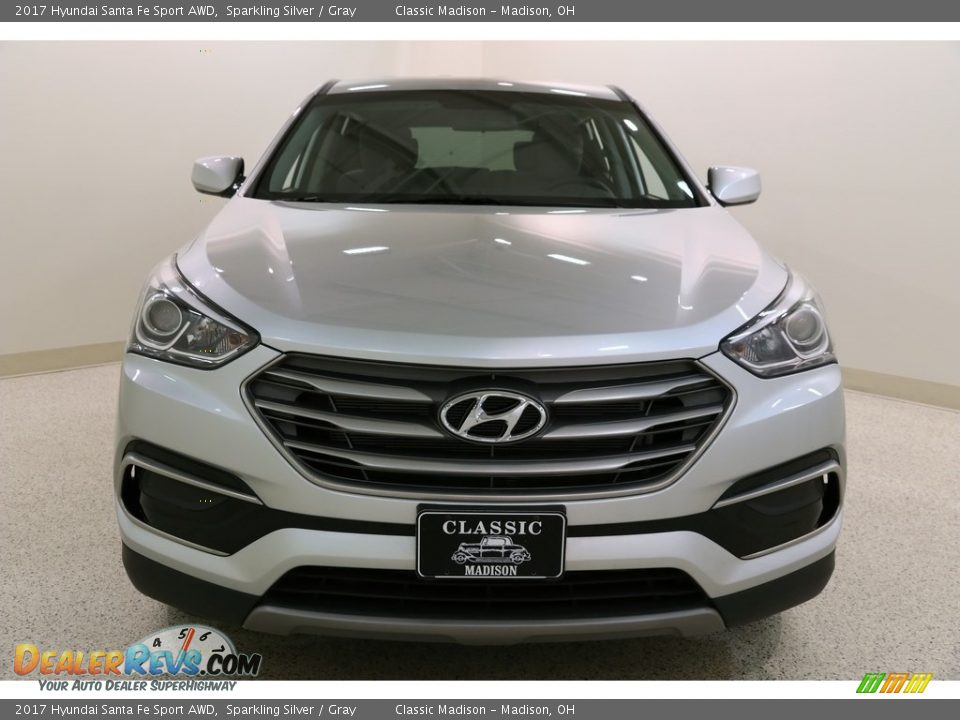 2017 Hyundai Santa Fe Sport AWD Sparkling Silver / Gray Photo #2