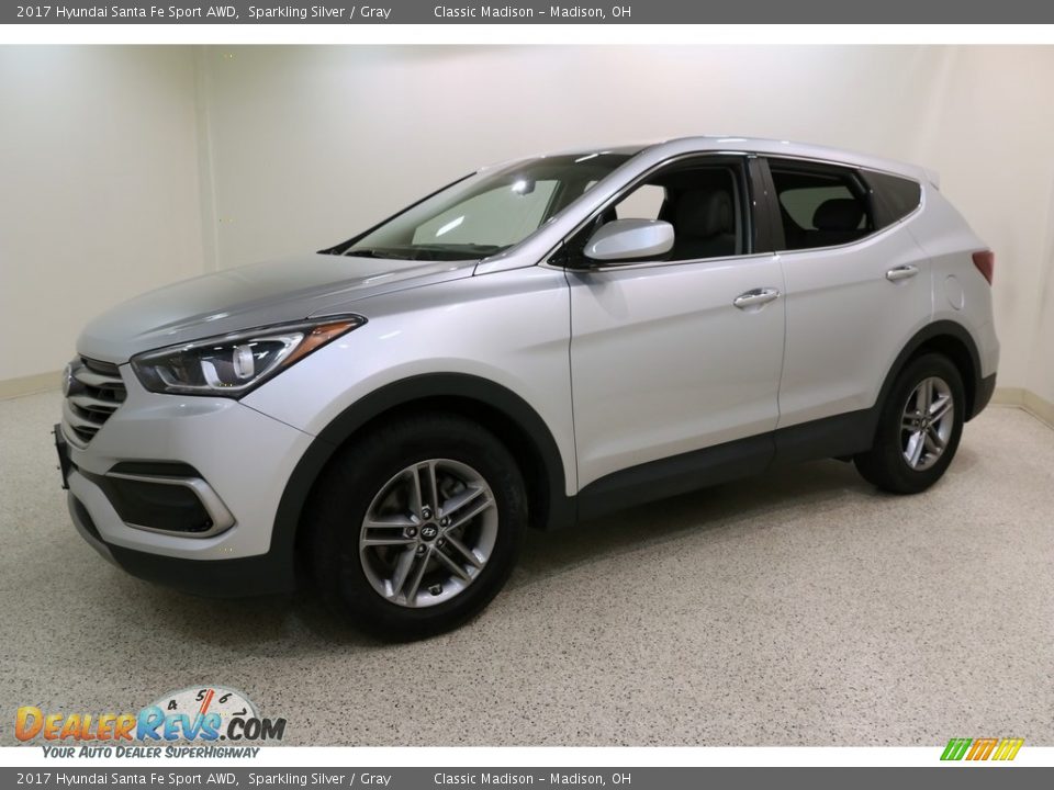 2017 Hyundai Santa Fe Sport AWD Sparkling Silver / Gray Photo #3