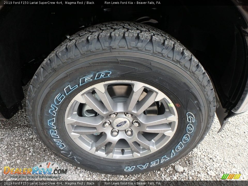 2019 Ford F150 Lariat SuperCrew 4x4 Magma Red / Black Photo #9