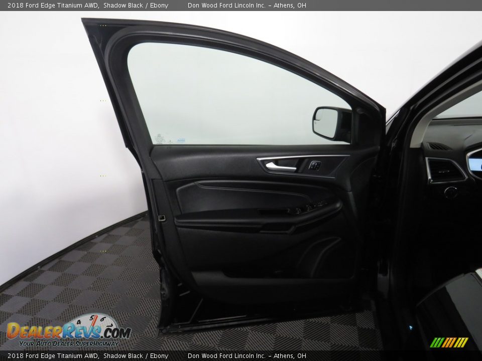 2018 Ford Edge Titanium AWD Shadow Black / Ebony Photo #22