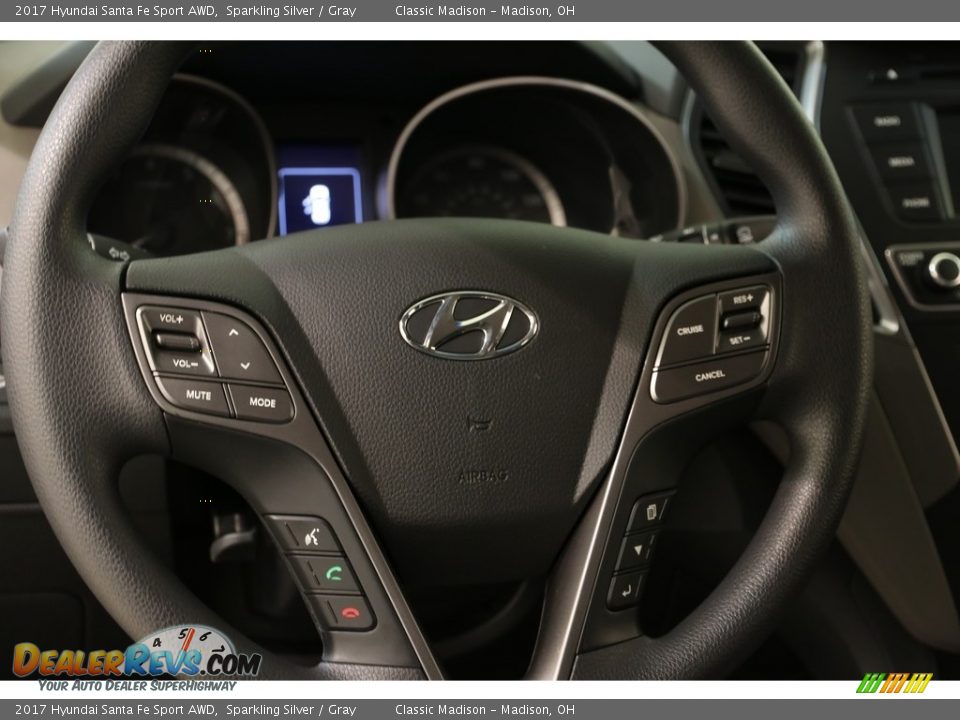2017 Hyundai Santa Fe Sport AWD Sparkling Silver / Gray Photo #7