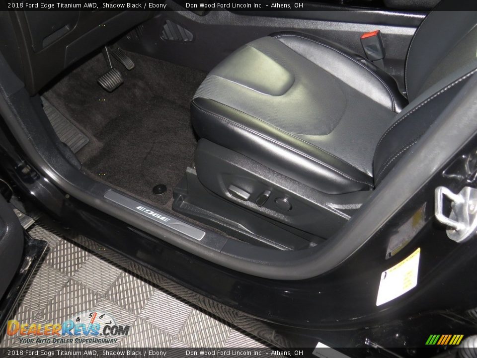 2018 Ford Edge Titanium AWD Shadow Black / Ebony Photo #23