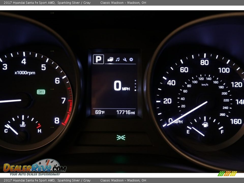 2017 Hyundai Santa Fe Sport AWD Sparkling Silver / Gray Photo #8