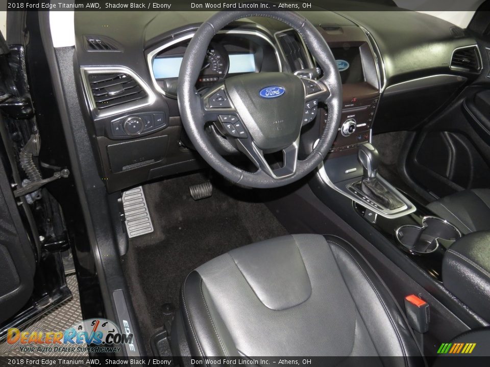 2018 Ford Edge Titanium AWD Shadow Black / Ebony Photo #24