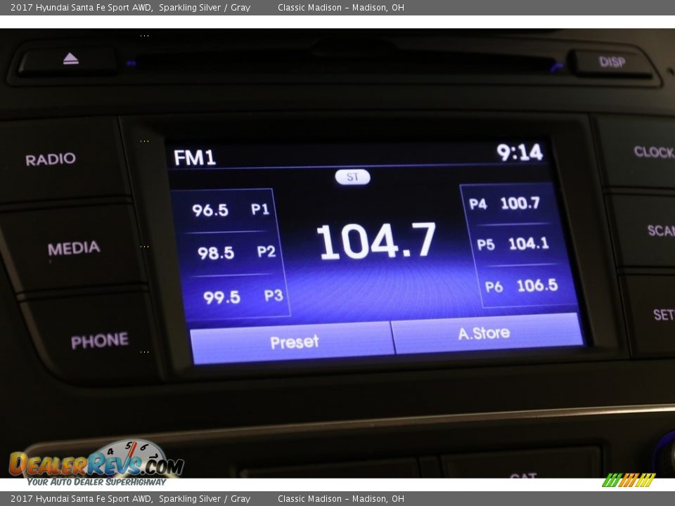 2017 Hyundai Santa Fe Sport AWD Sparkling Silver / Gray Photo #10